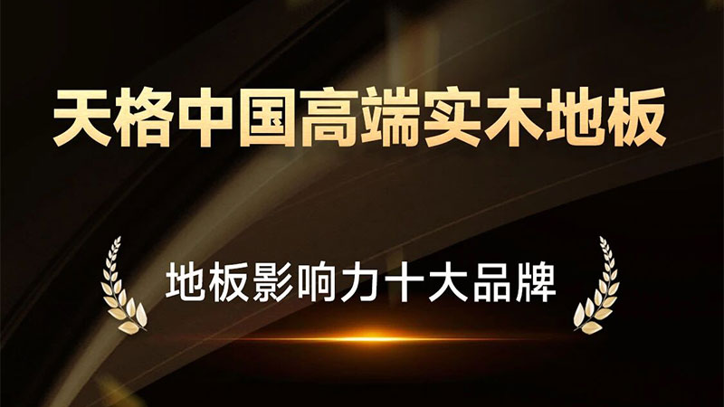 從行業標桿到人心所向！天格榮登雙項“十大品牌”榜